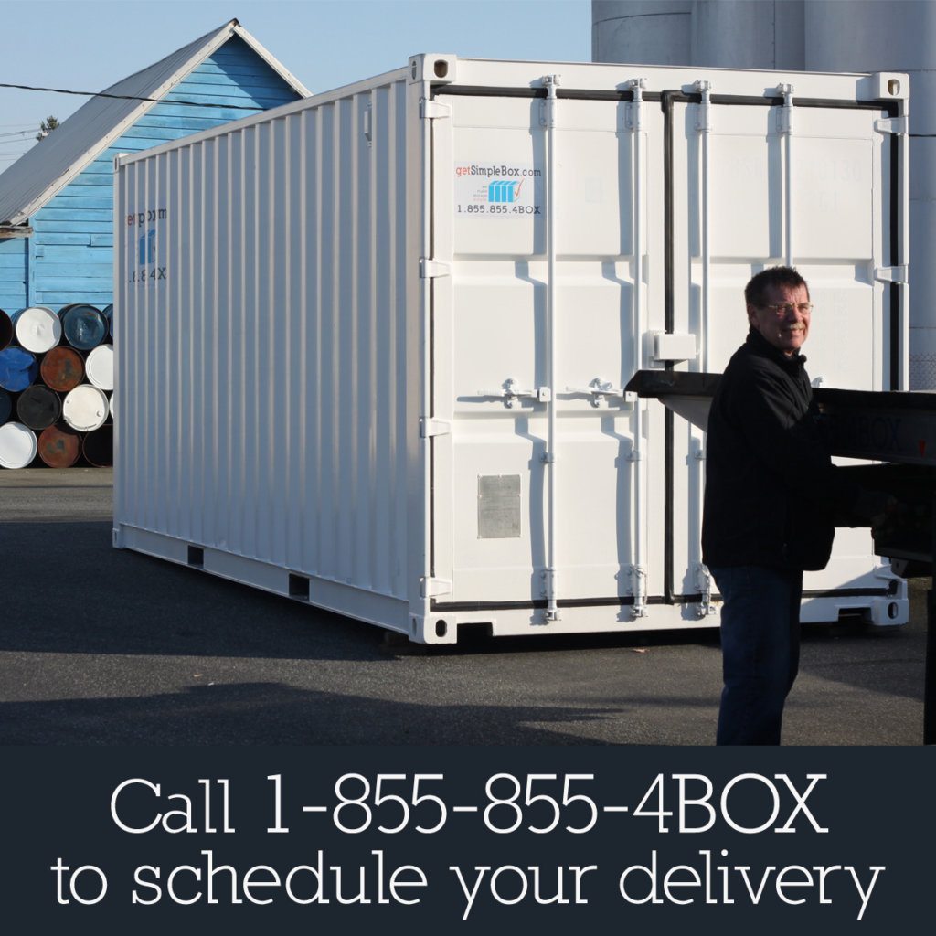 Shipping Container delivery Simple Box Shipping Container Delivery
