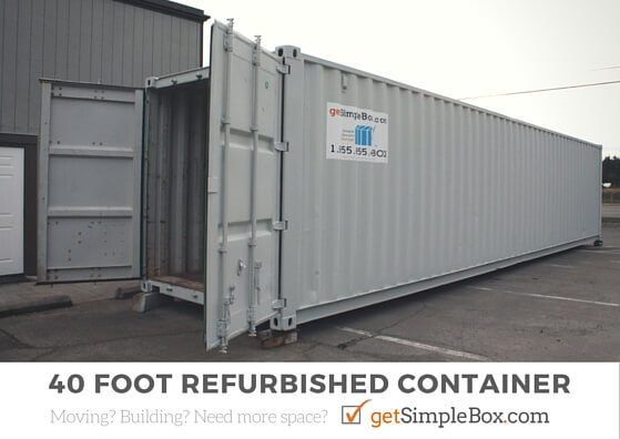 Refurbished 8×40 Shipping Containers for Sale or Rent