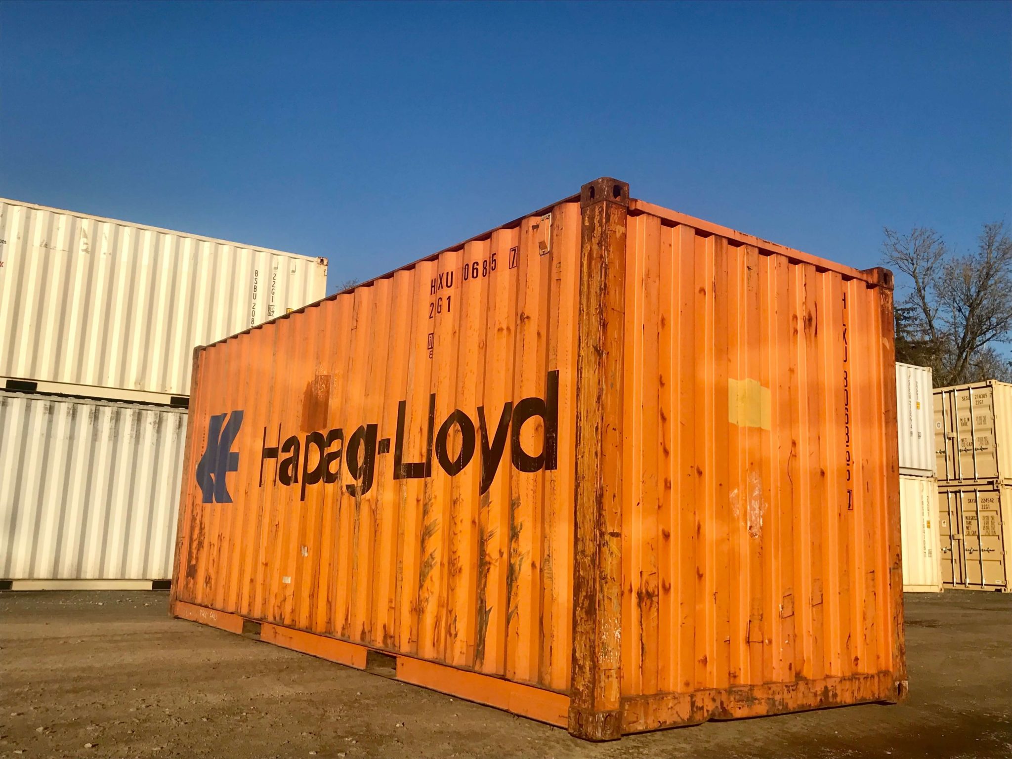 Orange Shipping Container