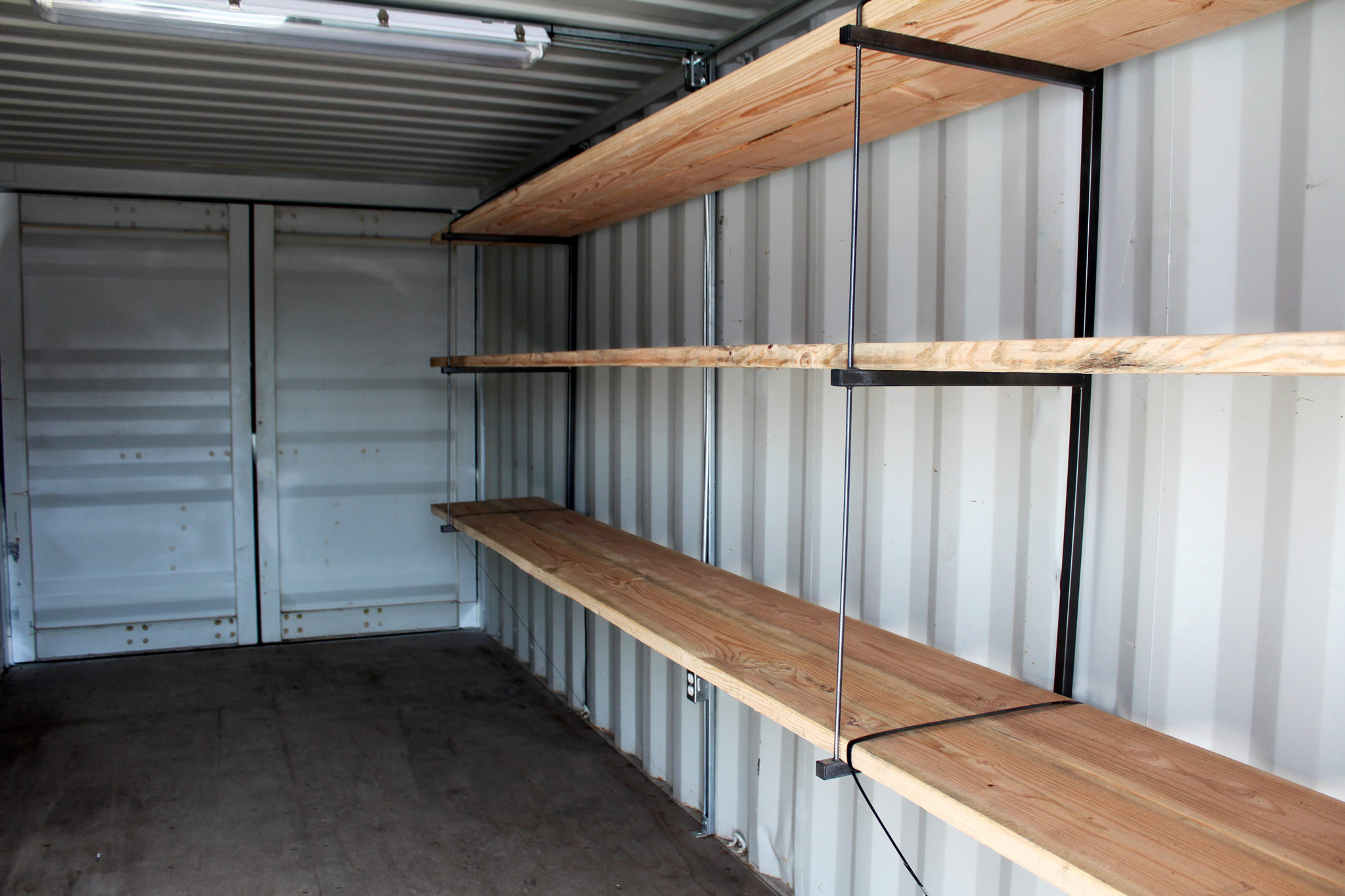 Insta-Shelves for Shipping Containers