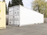 Gray shipping container