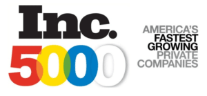 screenshot of Inc 5000 logo with the text that says America's Fastest Growing Private Companies