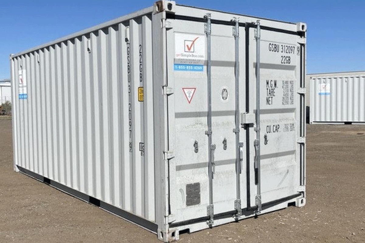 Get Simple Box storage shipping container at a yard