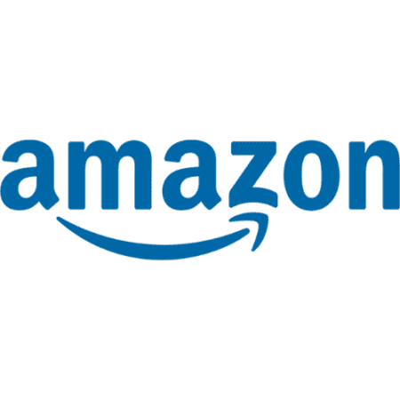 dark blue Amazon logo