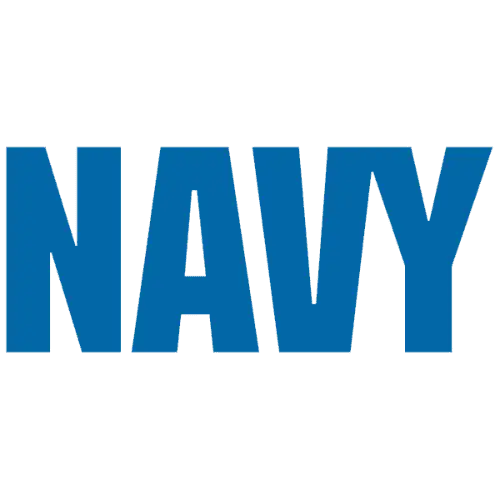 dark blue Navy logo