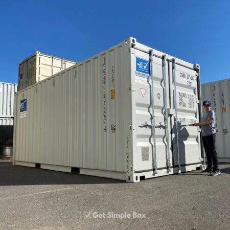 Outside 20 ft Storage Container Rental 20 foot Shipping Container for Rent from Get Simple Box