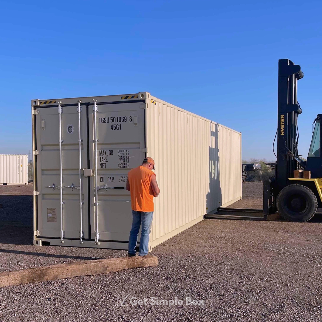 Exterior 40 ft Storage Container Rental 40 foot Shipping Container for Rent from Get Simple Box