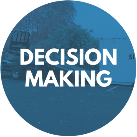 get simple box decision making icon