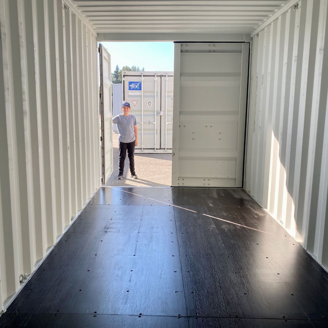 20 foot Mini Storage Unit Container Rental Interior Photo