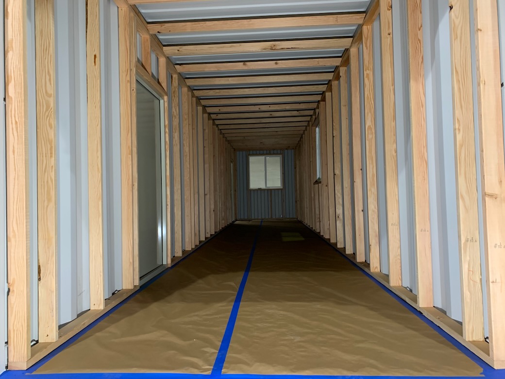 Shipping Container Modification Interior Framing Insulation and Sheeting Get Simple Box