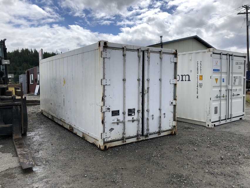 20 Ft Non Working Shipping Containers in yard Get Simple Box Shipping Containers