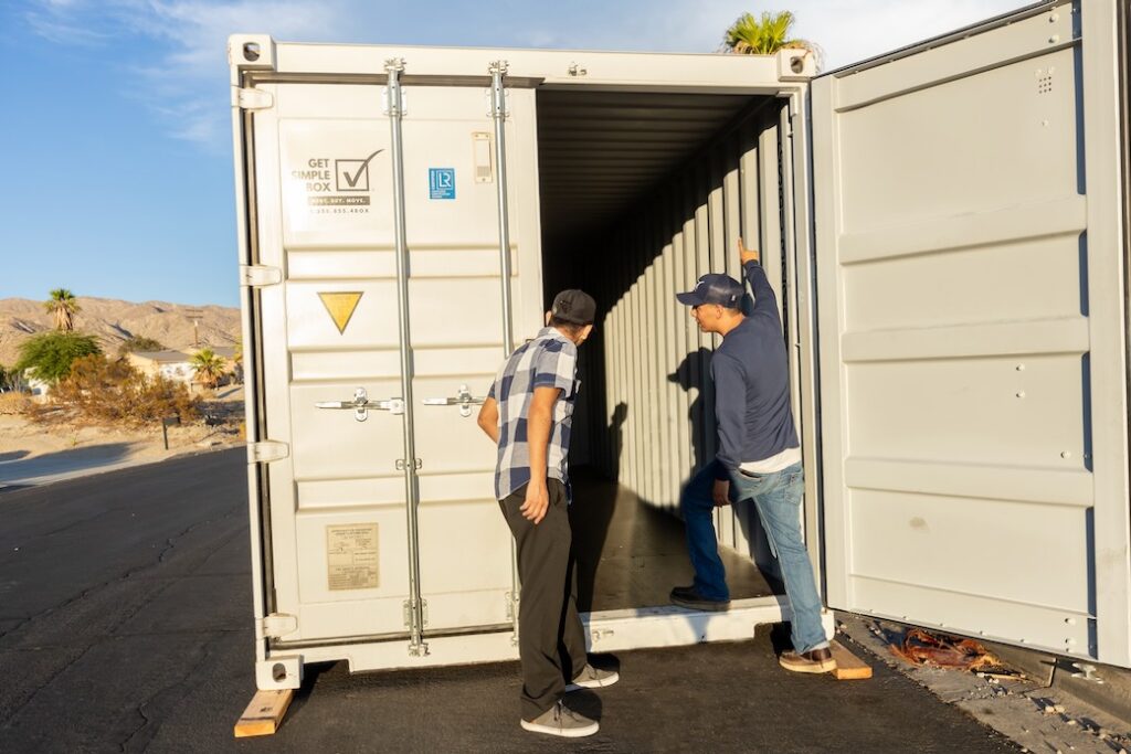 Portable Storage Container Rental and Shipping Containers for Sale Get Simple Box of Palm Springs