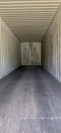 Interior View of a used 40ft High Cube Shipping Container ready for delivery