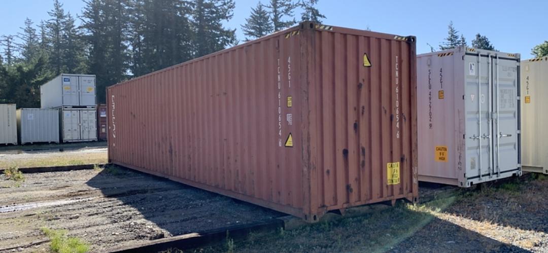 Side View of 40ft Used High Cube Container at Get Simple Box Yard