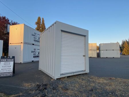 10 Foot Shipping container with roll up doors.