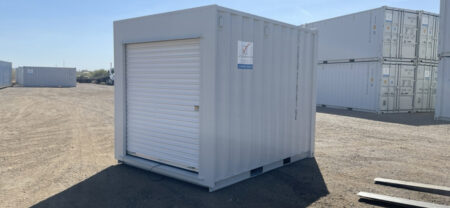 Get Simple Box 10 ft Container Roll Up Door Option for Yard Storage Available for Rent