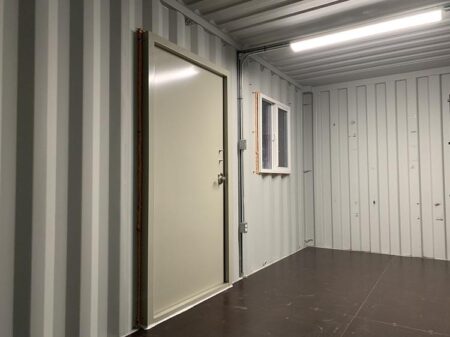 Get Simple Box 20ft basic office container ad job box container with Electric features and door