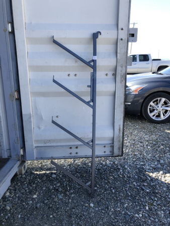 Pipe rack brackets for shipping containers