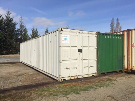 Shipping container available for sale with lockbox