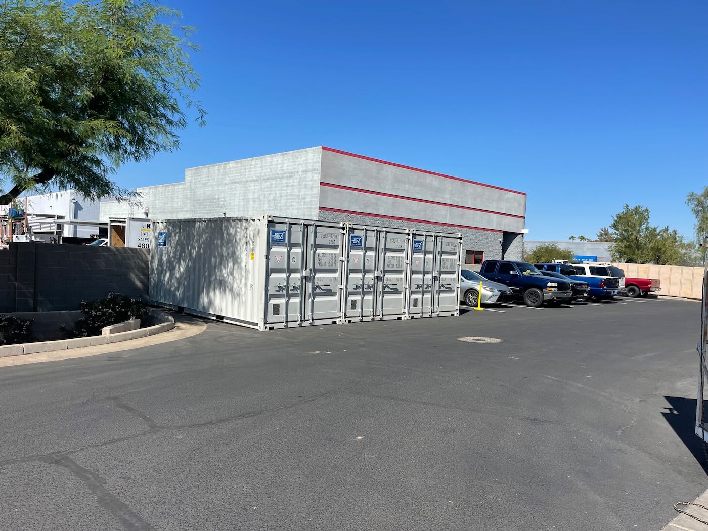 Shipping container used for container relocation