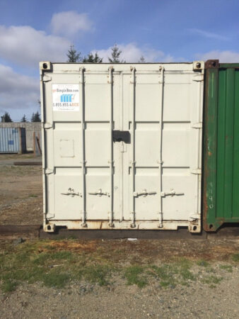 Shipping container with lockbox for added security