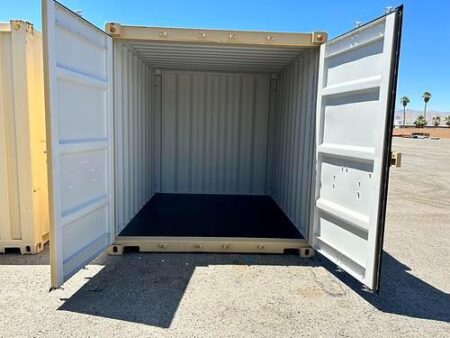 10 Foot Shipping Container Rental in Palm Springs with Open Doors