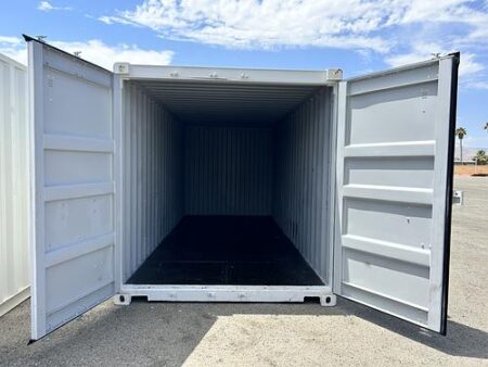 20 Foot Shipping Container Rental in Palm Springs Doors Open