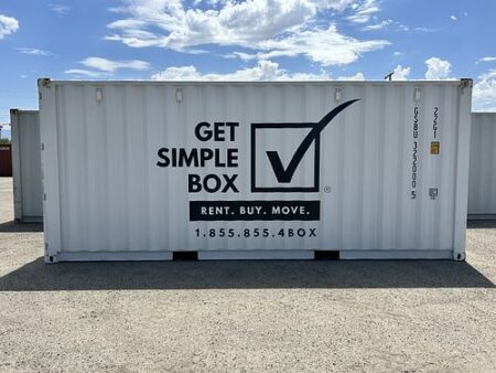 20 Foot Shipping Container Rental in Palm Springs Front Exterior