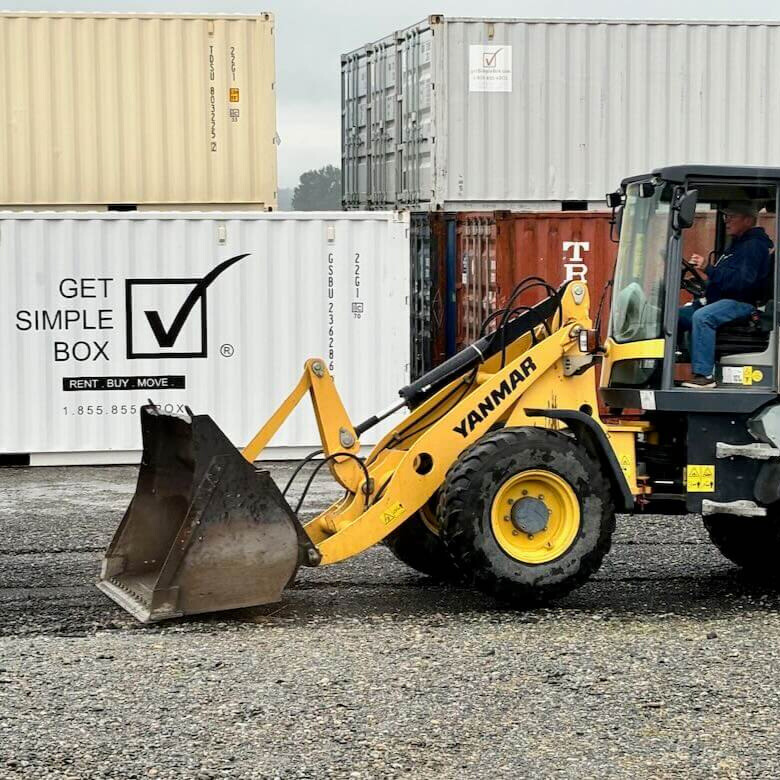 Moving containers available with Get Simple Box of Burlington Washington