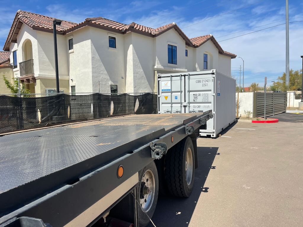 Portable Storage Container Rental for construction restoration and renovation Get Simple Box of Phoenix Arizona