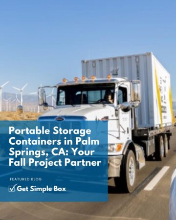 Portable Storage Containers in Palm Springs California