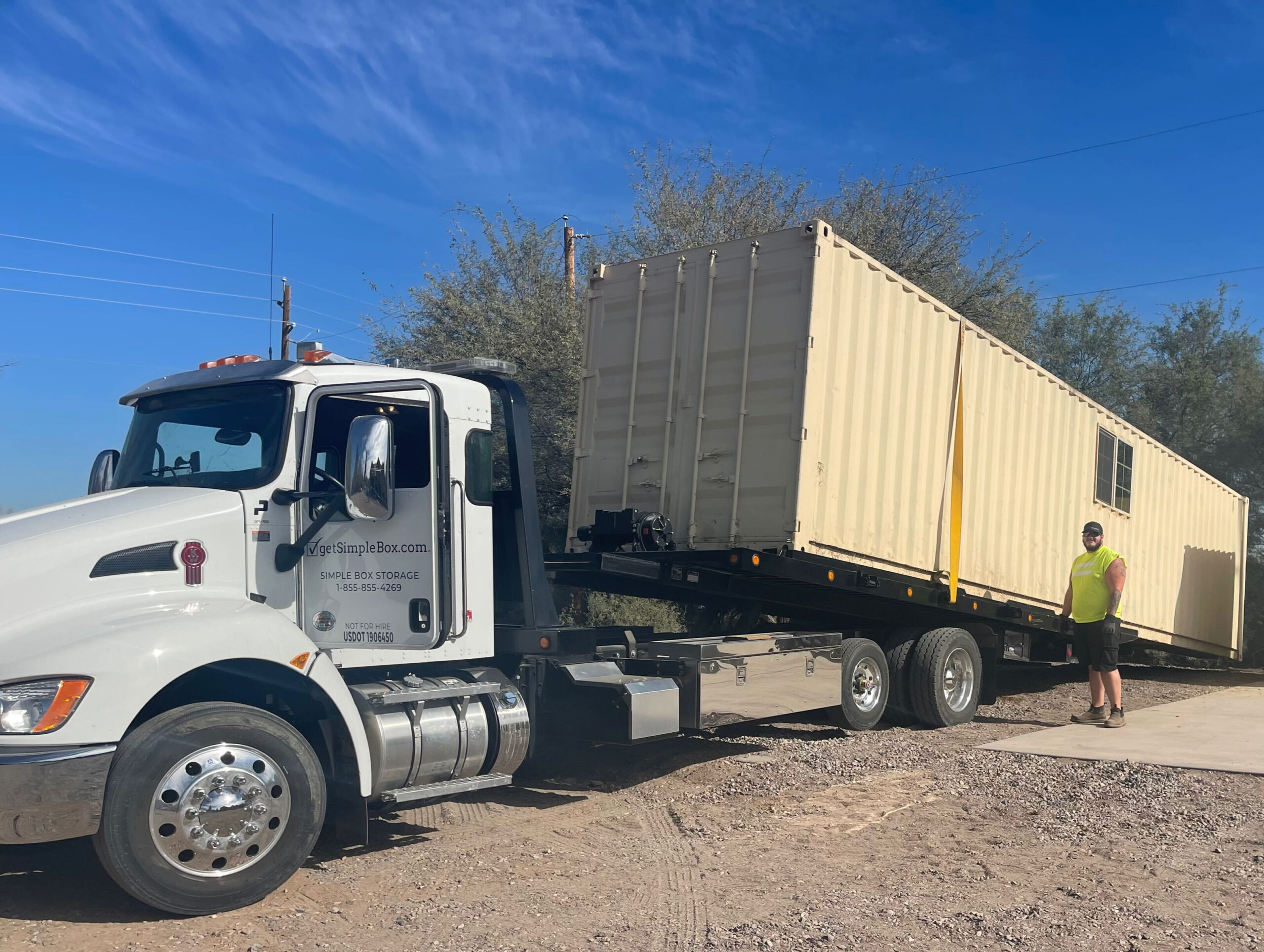 tilt bed container delivery burlington wa