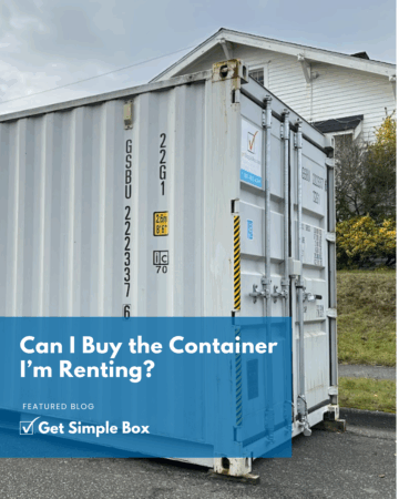 Container rental buyout from Get Simple Box