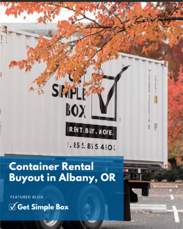 Container rental buyout in Albany Oregon