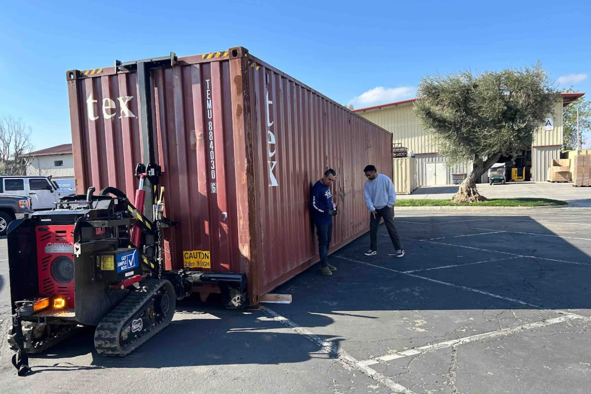 Precise placement by Get Simple Box ensures your storage container fits tight Palm Desert spaces without disrupting campus flow
