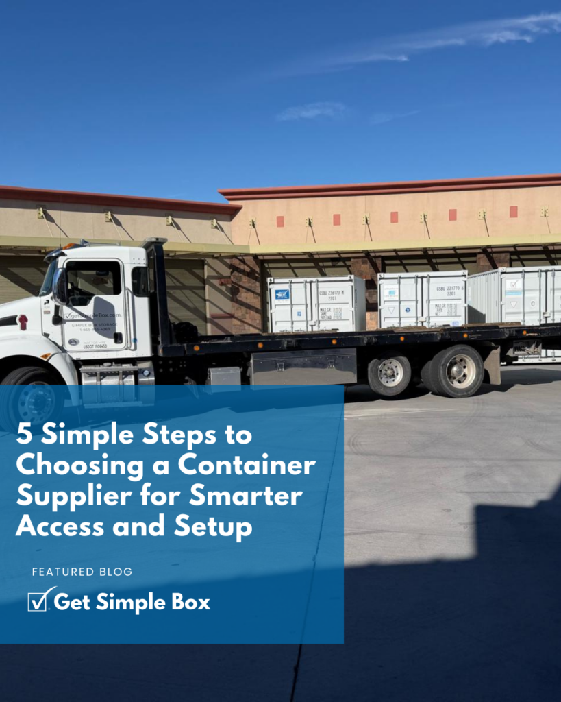 Project Container Setup 5 Simple Steps to Choosing the Best Container Supplier for Smarter ...