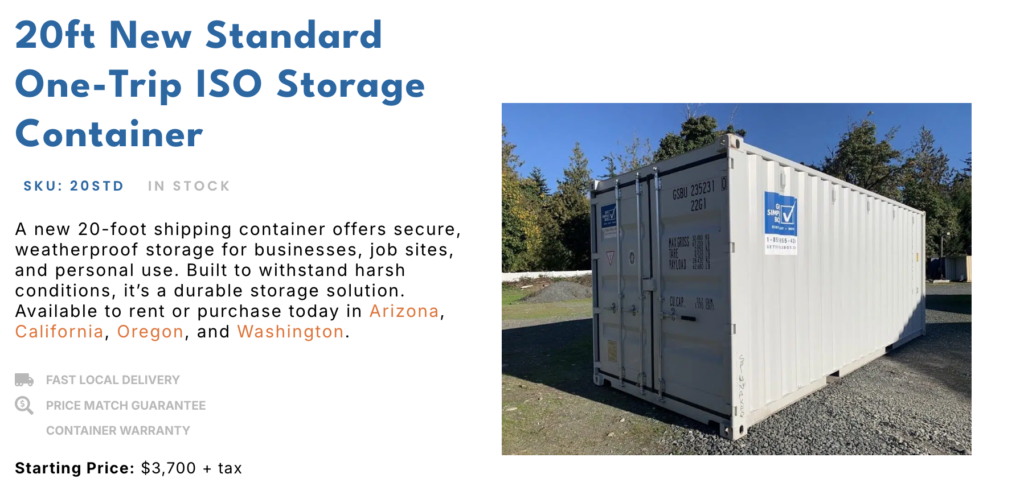 One Container Price How Much is a 20-Foot Shipping Container? | Get Simple Box – Get Simple ...