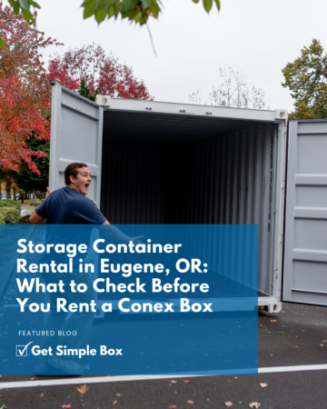 The Get Simple Box Eugene team serving the Willamette Valley, trusted local experts for storage container rental in Eugene, OR, proudly serving Springfield, Creswell, and Junction City