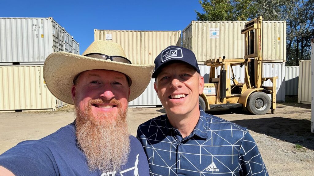 Shipping container delivery and placement in Camano Island, Skagit County