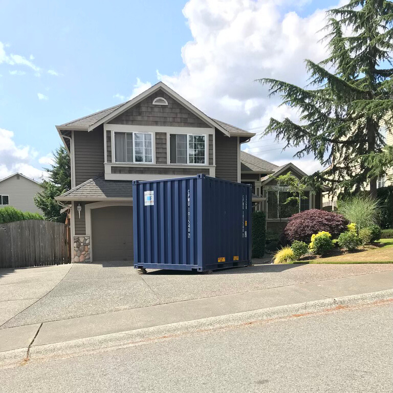 Shipping container delivery and placement in Snohomish, Skagit County