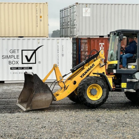 Container placement at driveway Lynden