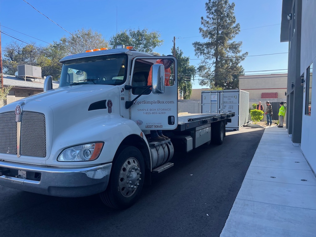 Container placement at driveway Phoenix