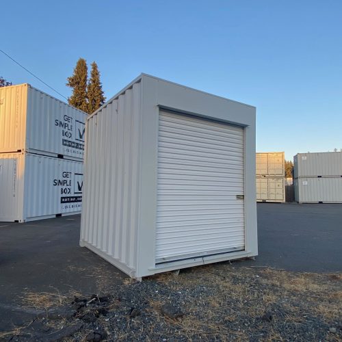 10 Foot Shipping container with roll up doors.