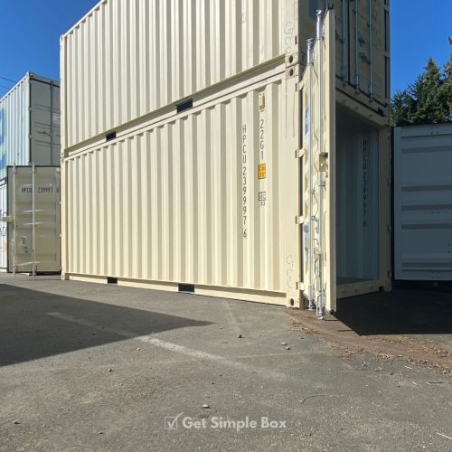 20 foot double door shipping container