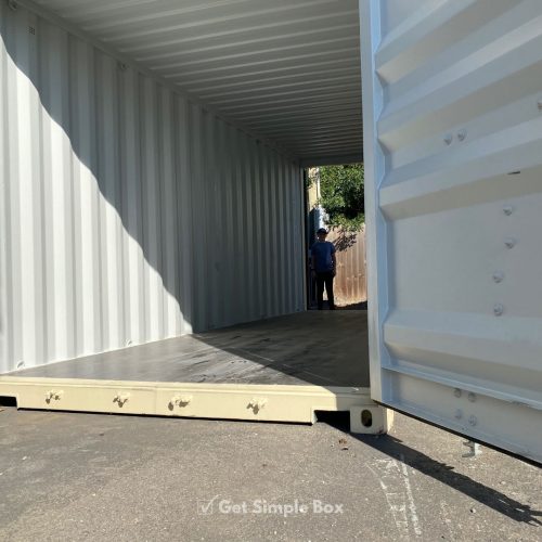 20 foot double door shipping container for sale at Get Simple Box