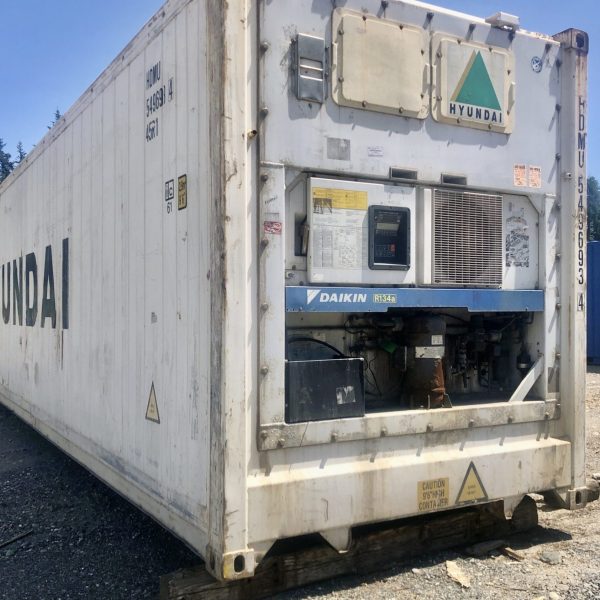 Exterior of 40 foot Reefer Container