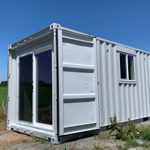 40' office container with Sliding glass door