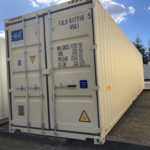 40ft High Cube Double Door Container available for rent or sale with Get Simple Box