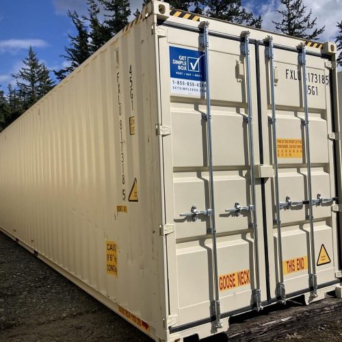 40ft High Cube Double Door Container exterior view