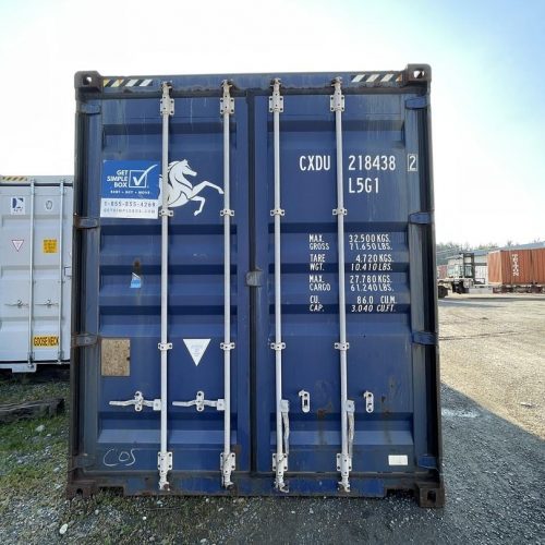 45ft high cube used container in Get Simple Box yard ready for delivery